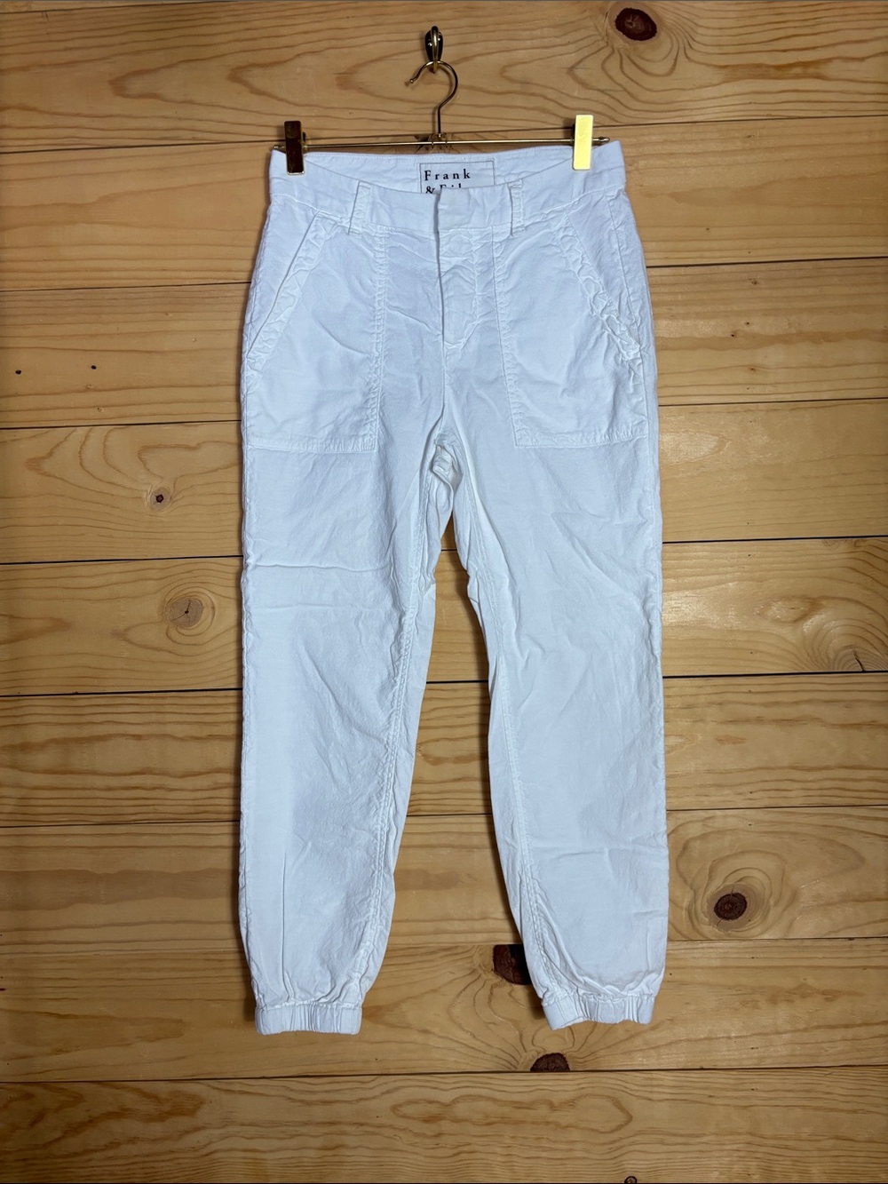 Frank & Eileen Jameson utility cotton flax jogger size 2